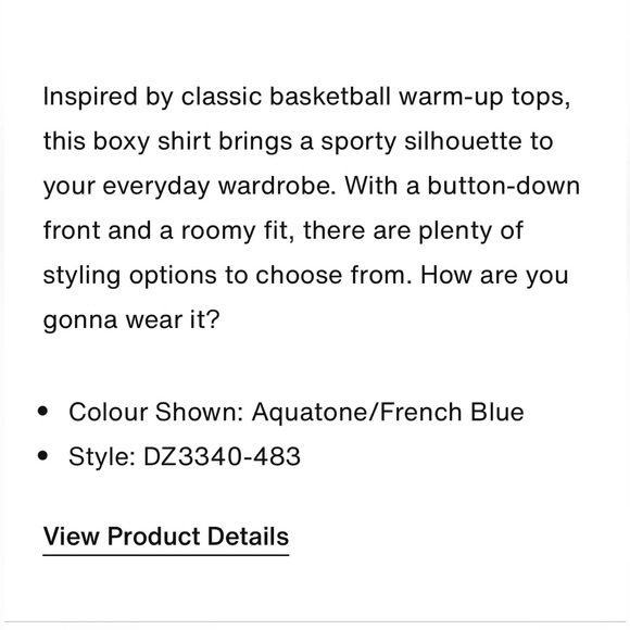 NWT Jordan Colorblock Camp Button Up - Picture 8 of 8